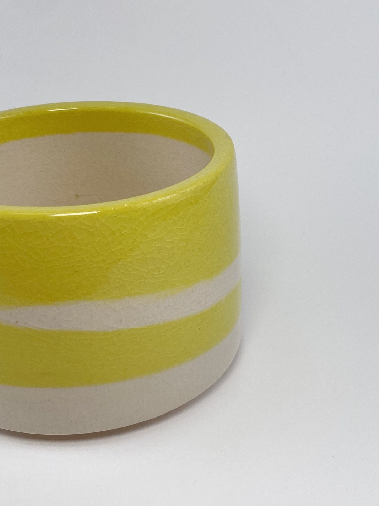 Tricolor Mug - Blue, Yellow, White