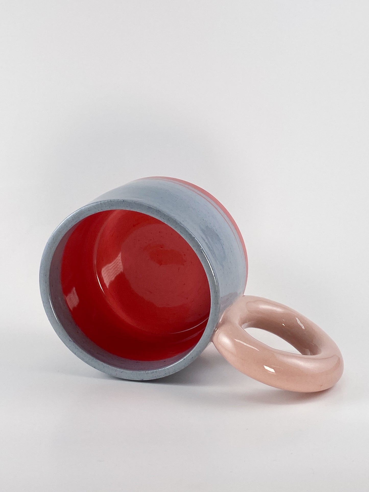 Tricolor Mug - Pink, Blue, Red