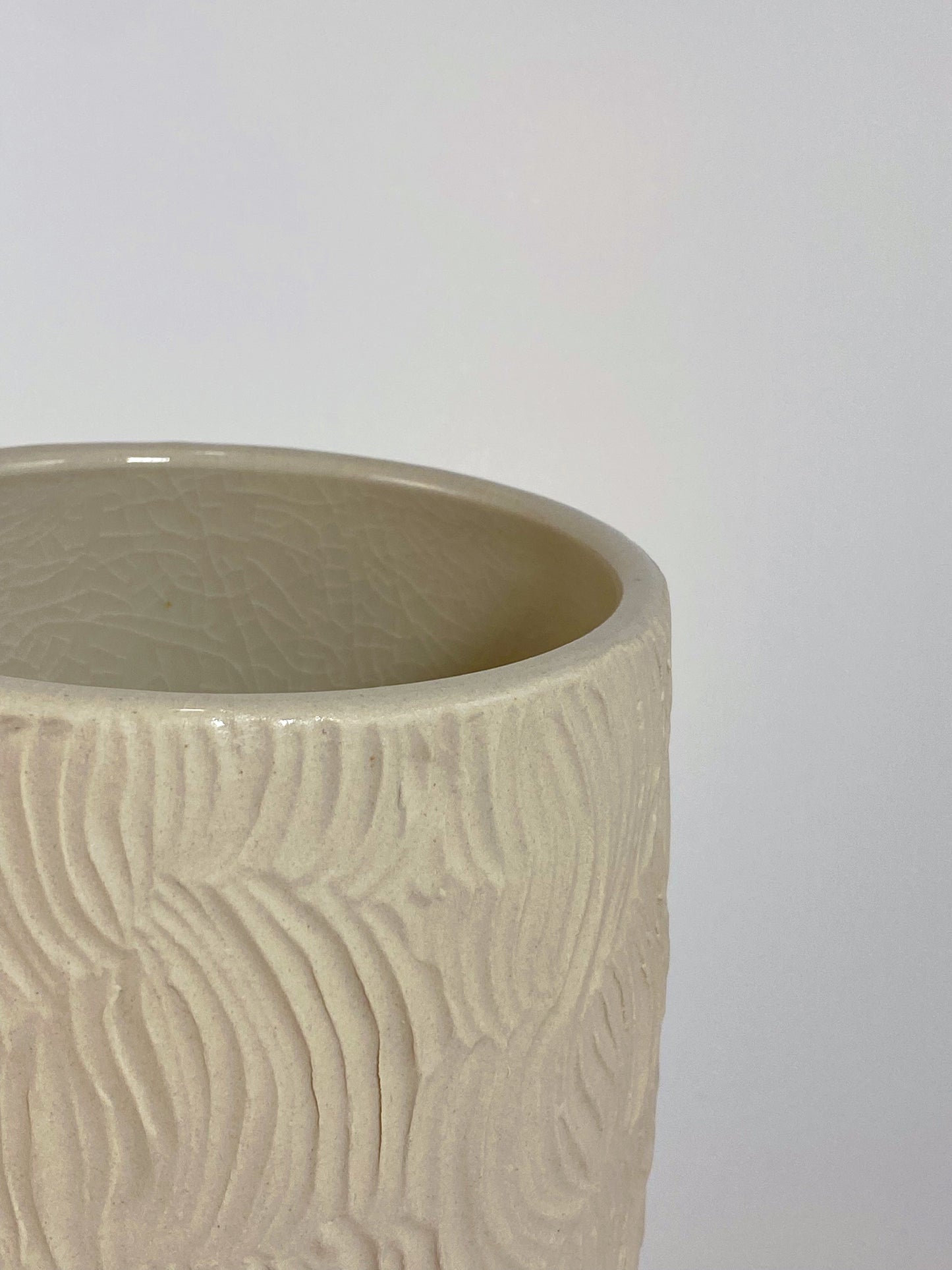 Unglazed Serif Vase