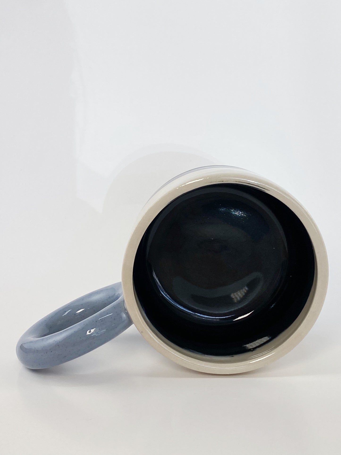 Tricolor Mug - Blue, White, Black