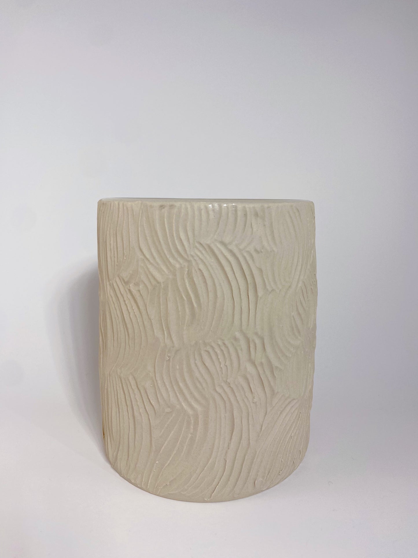 Unglazed Serif Vase