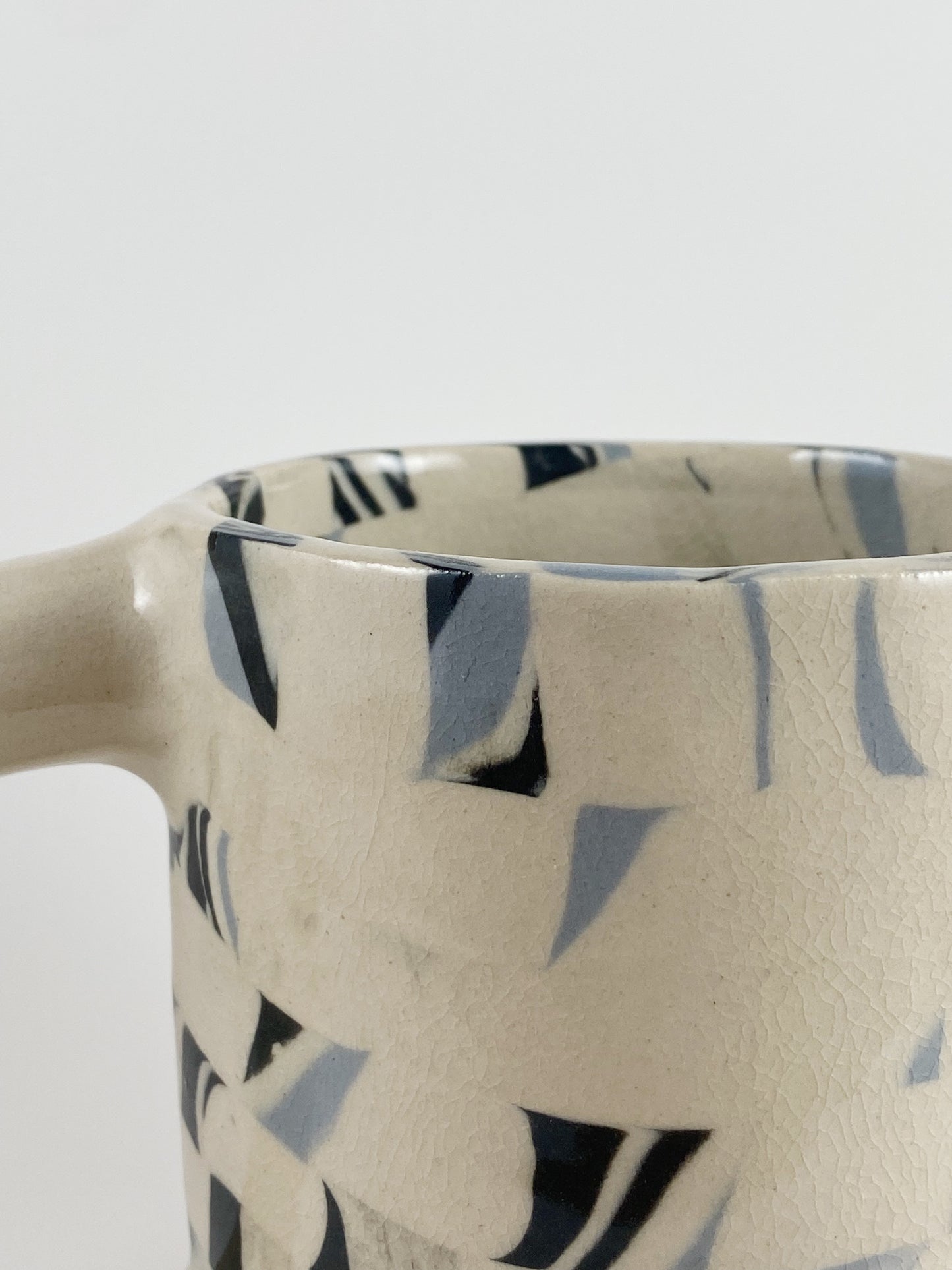 Soft Checkered Mug - Blue/Black