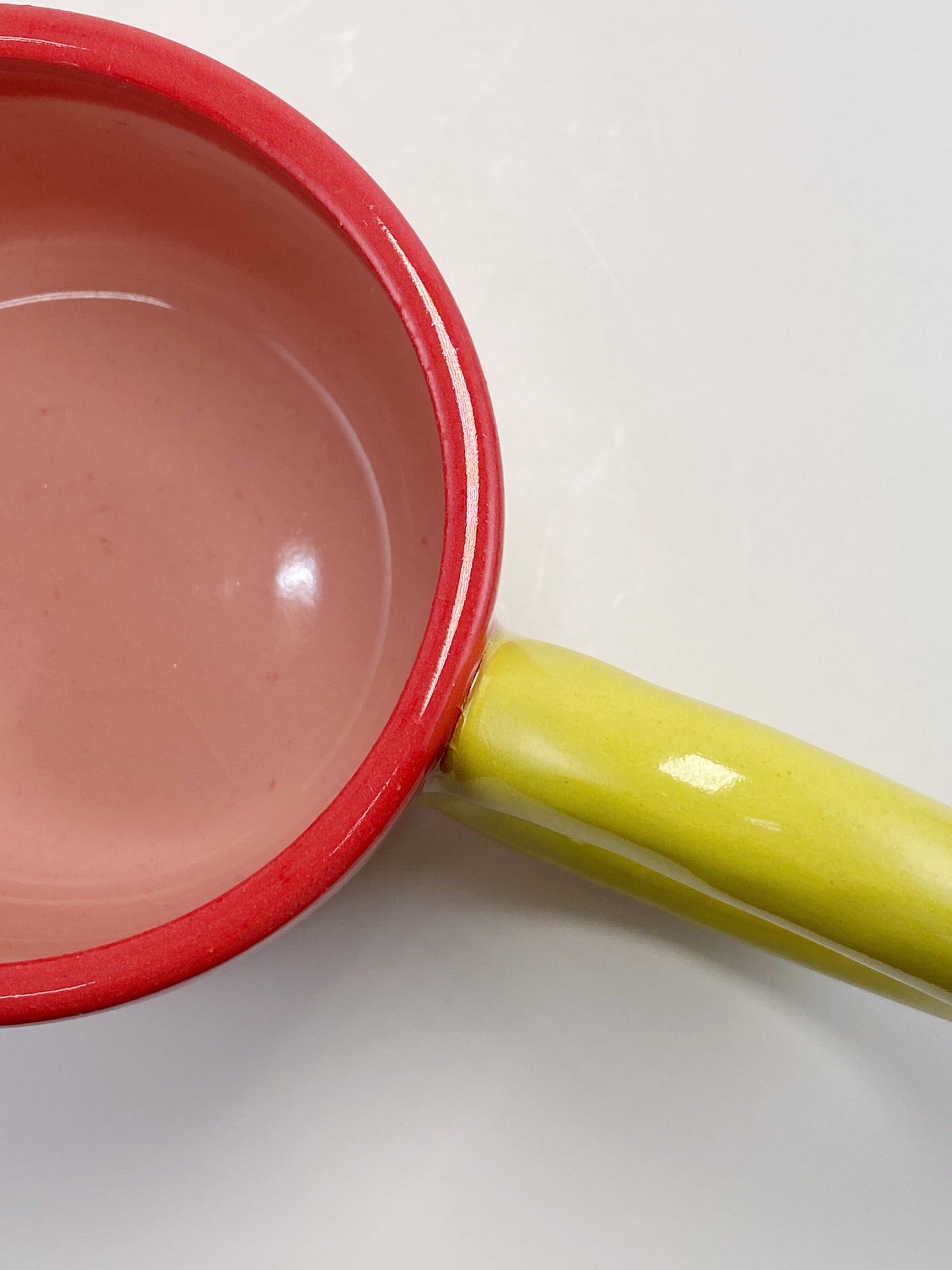 Tricolor Mug - Yellow, Red, Pink