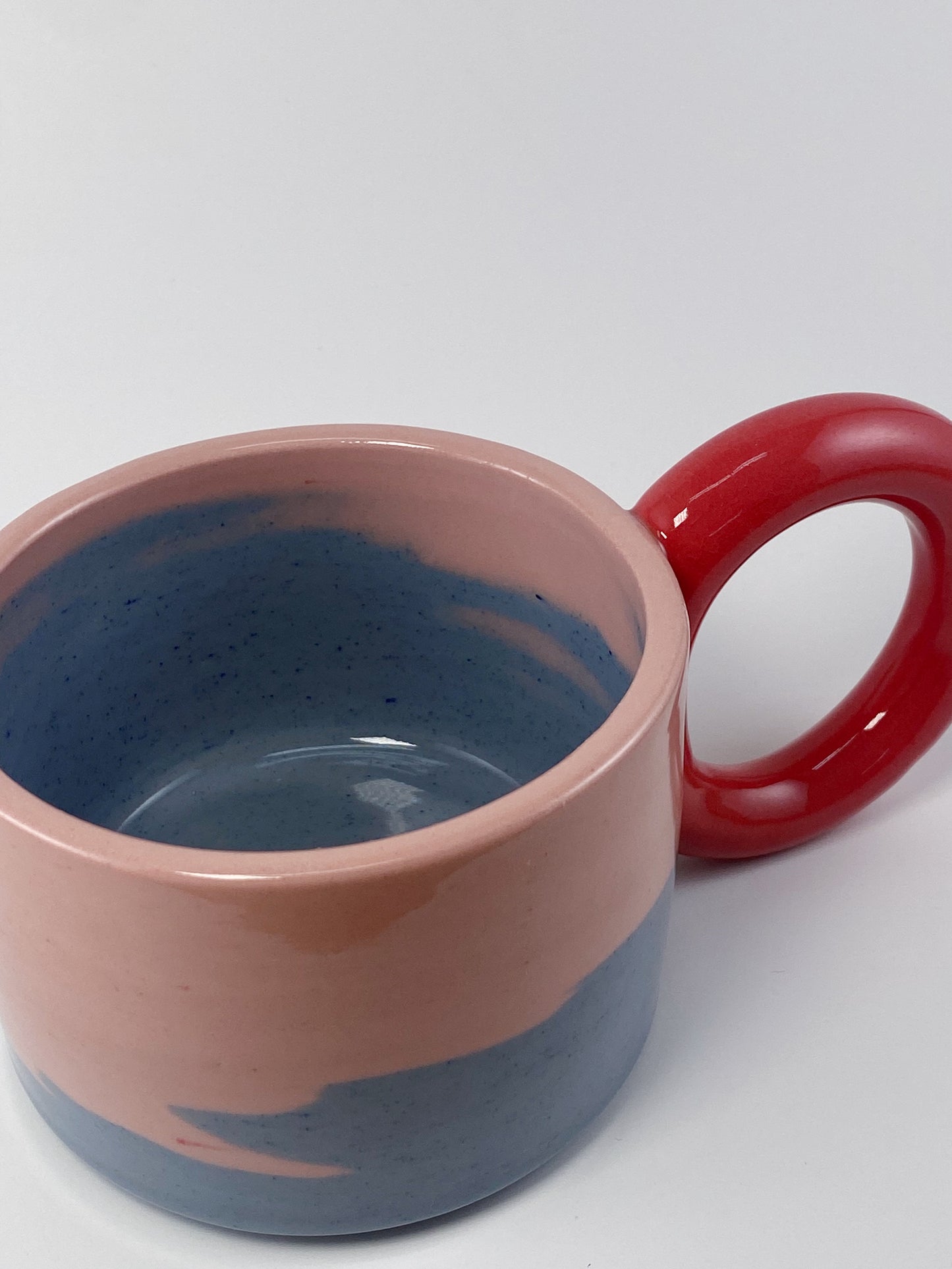 Tricolor Mug - Red, Pink, Blue