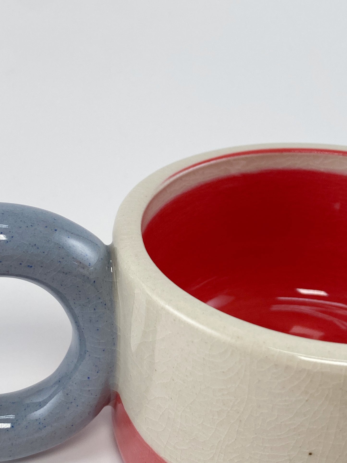 Tricolor Mug - Blue, White, Red