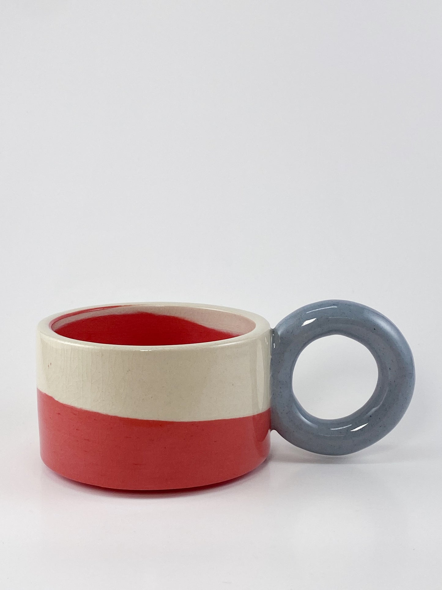 Tricolor Mug - Blue, White, Red