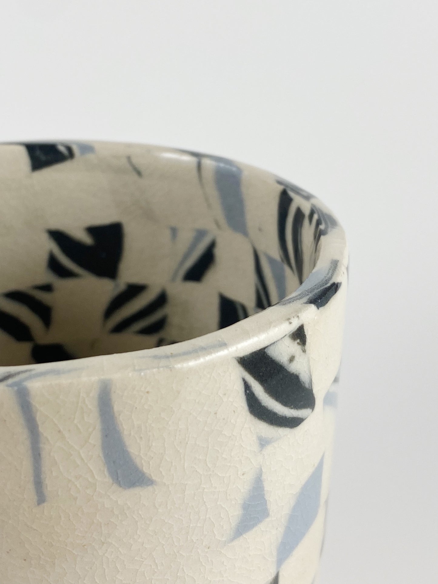 Soft Checkered Mug - Blue/Black