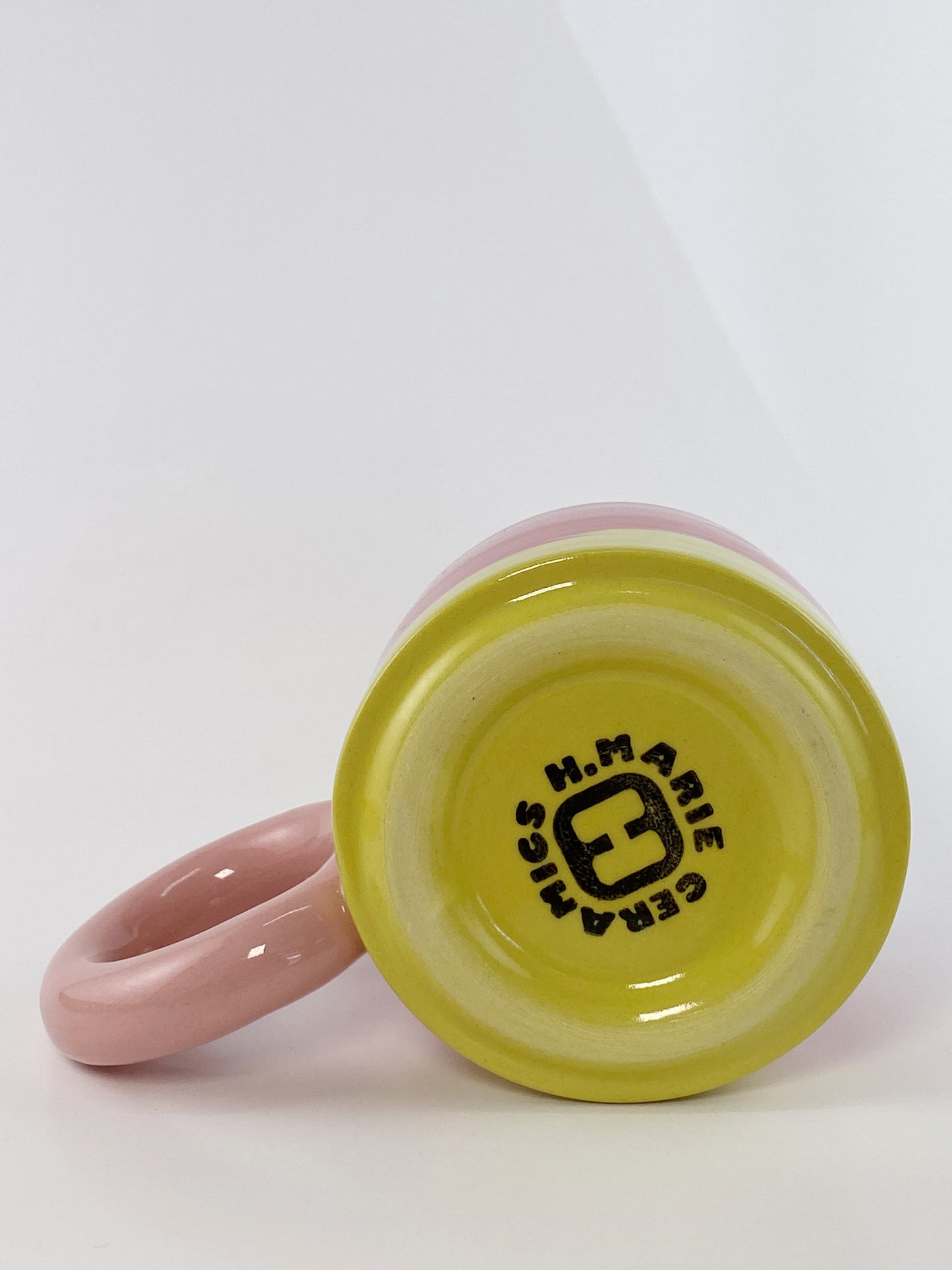 Tricolor Mug - Pink, Red, Yellow