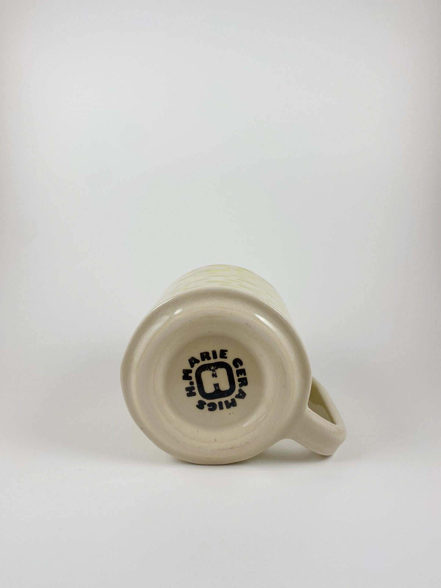 Checkered Square Mug - Yellow/Chartreuse