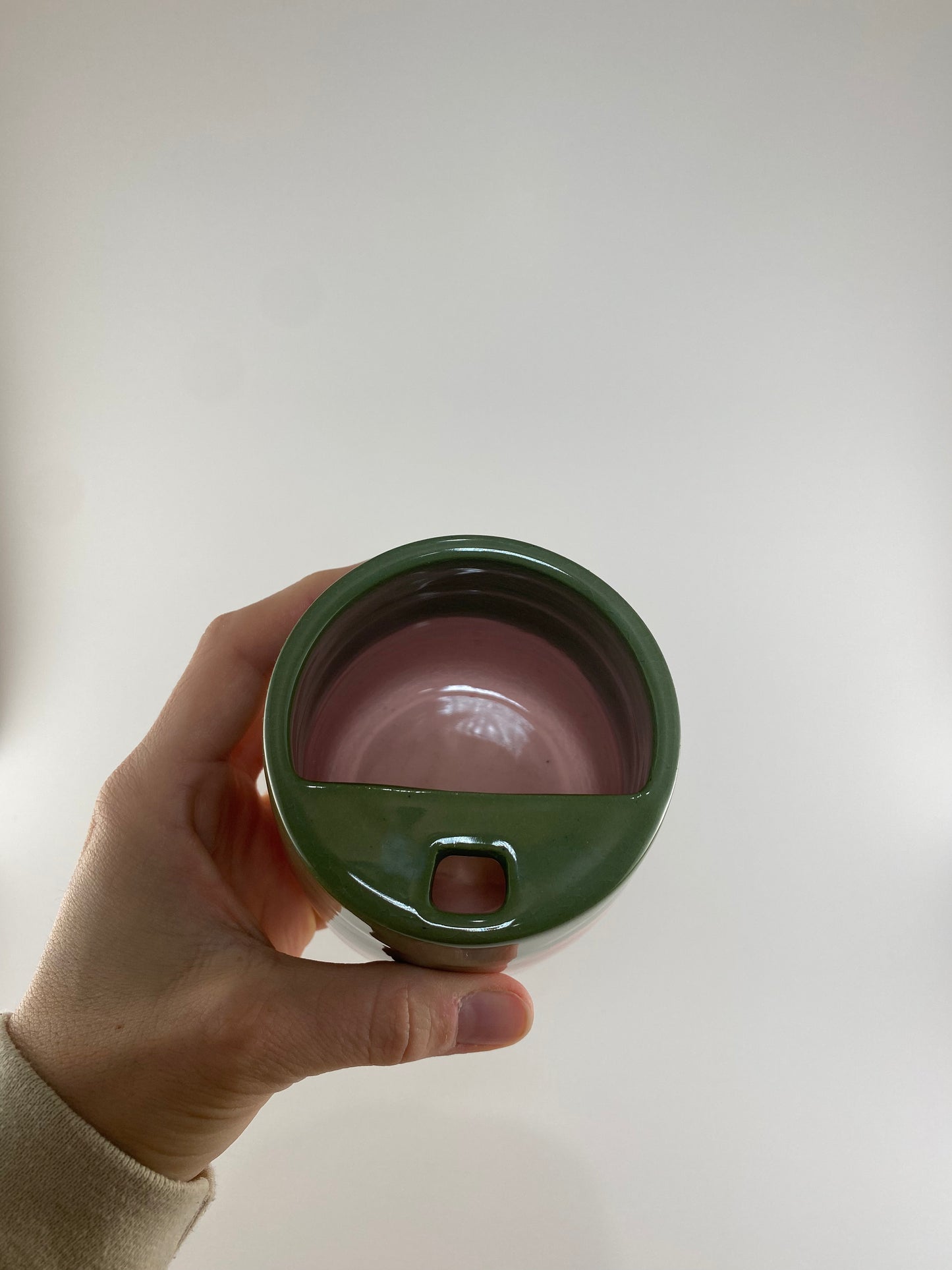 Sippy Tumbler - Green/Pink