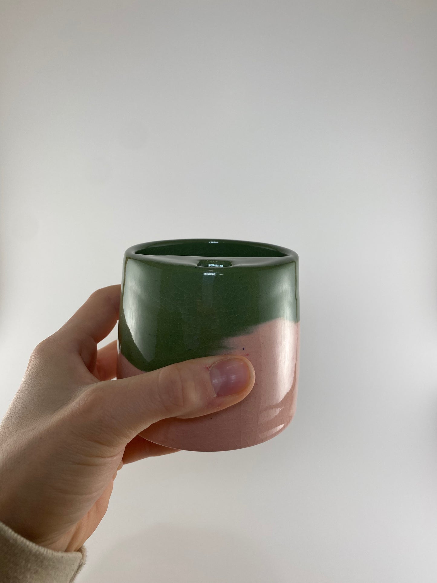 Sippy Tumbler - Green/Pink