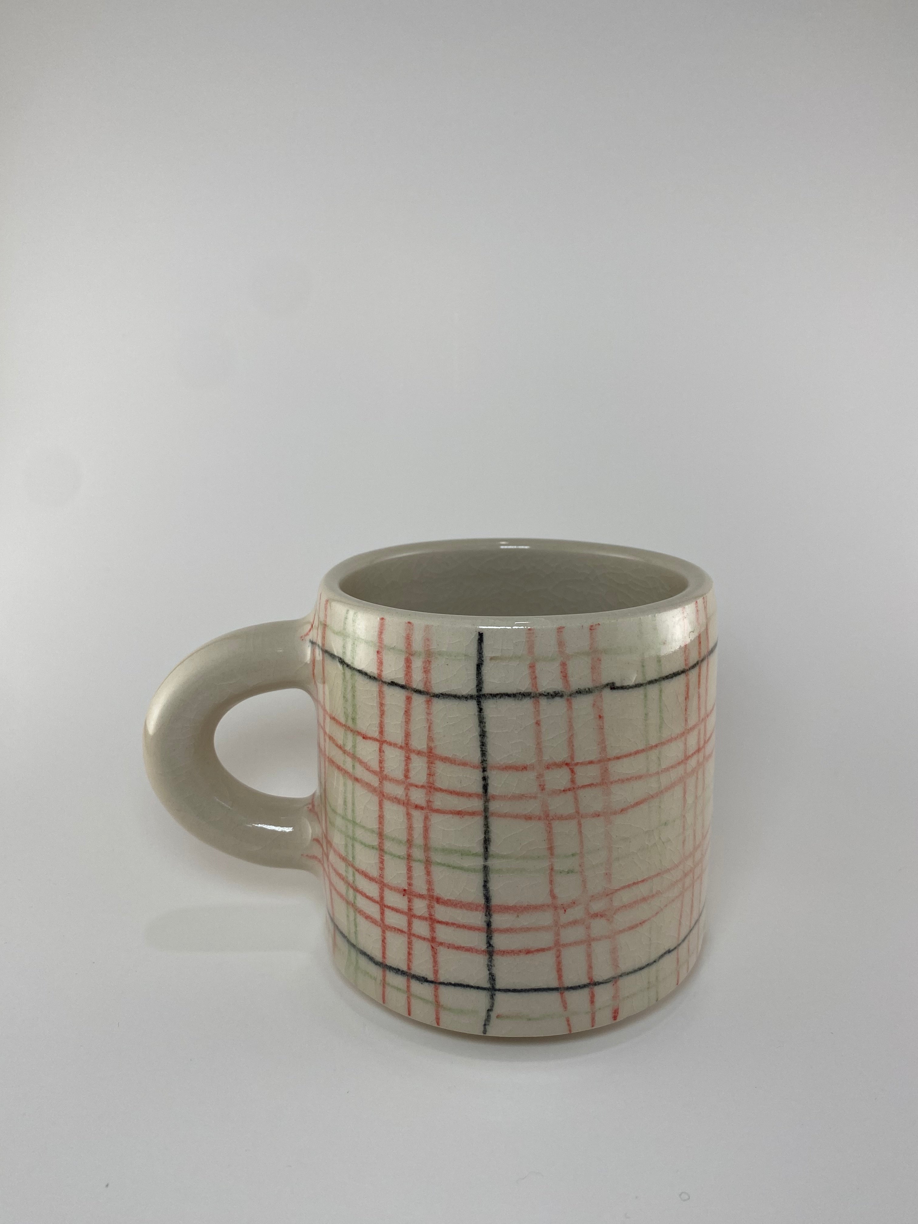Soft – Grid - Mug Plaid hmarieceramics