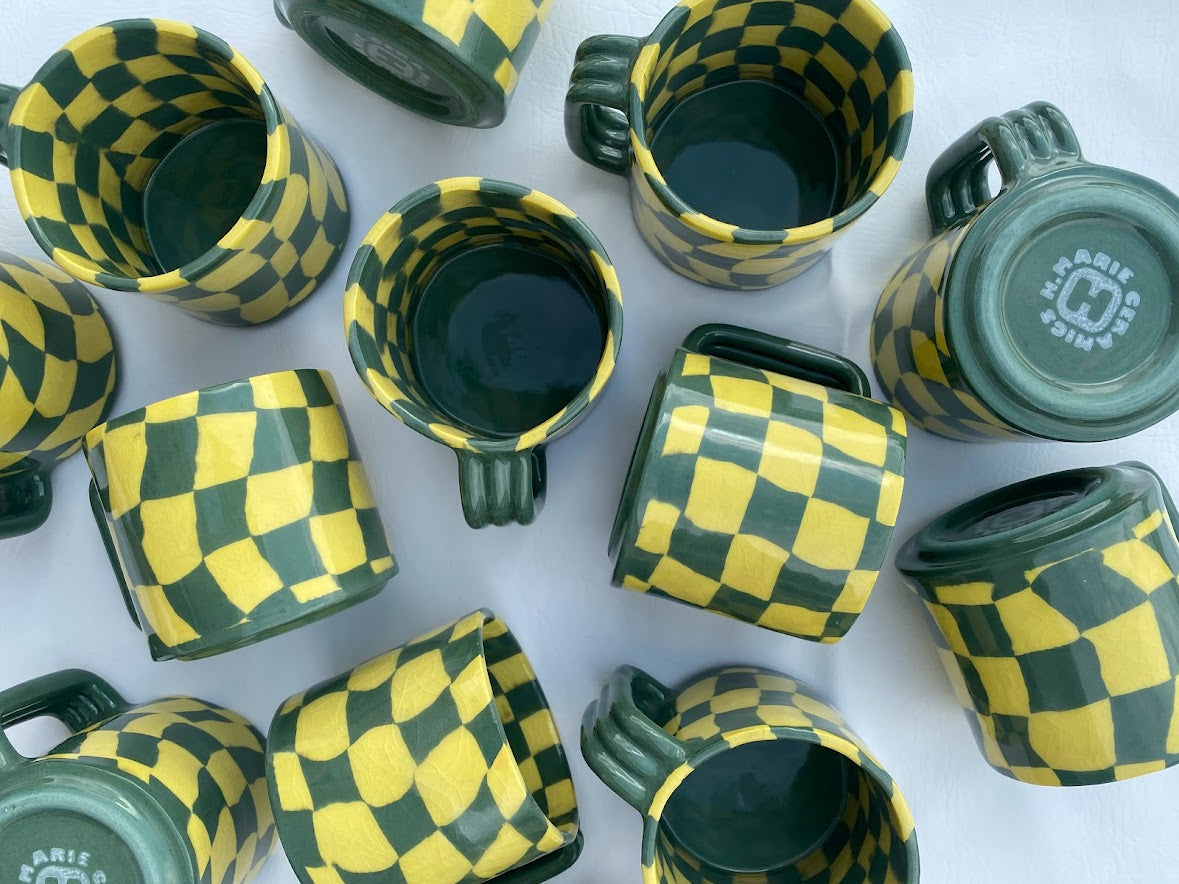 Bison Checkered Mug