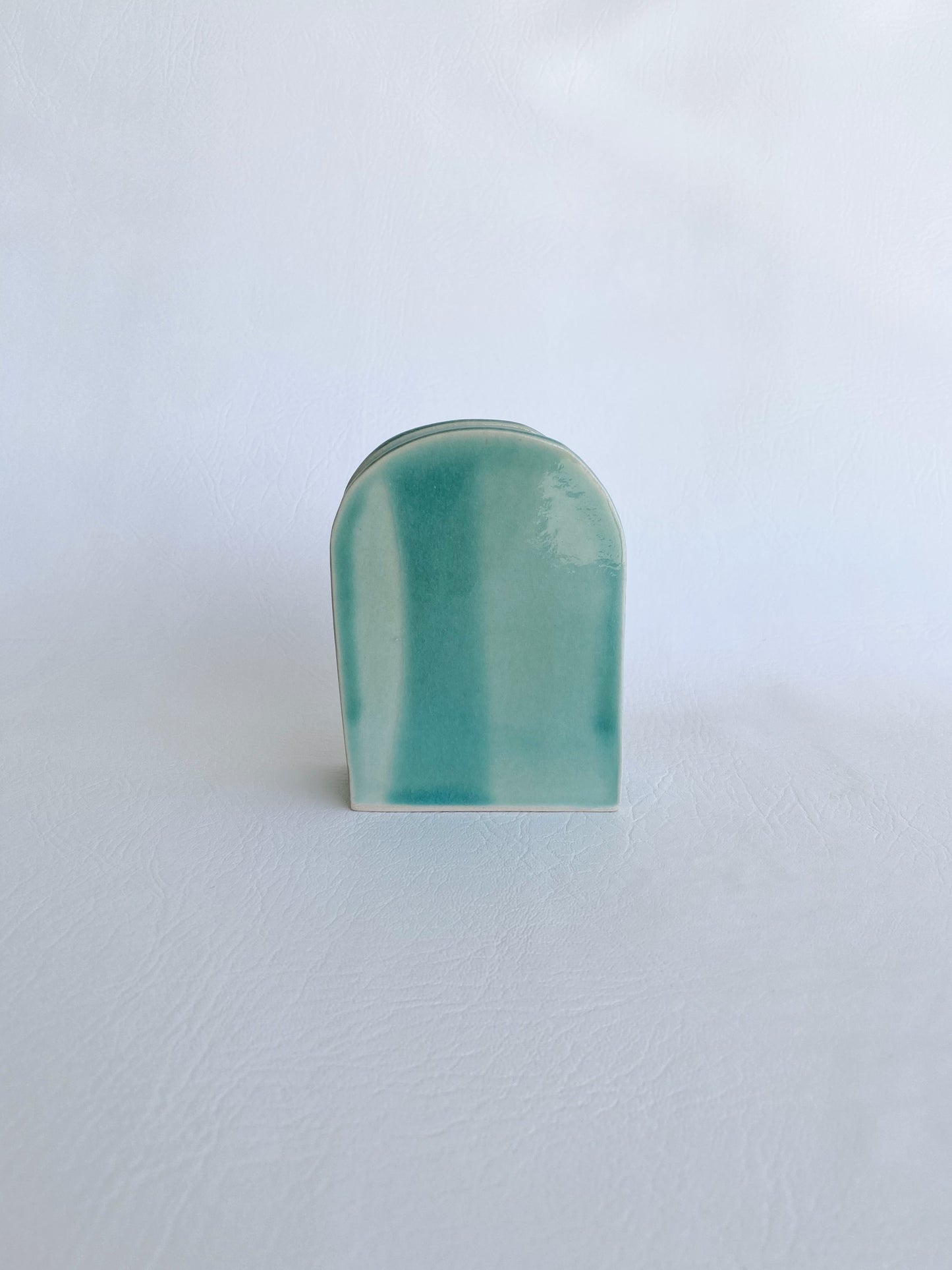 Slab Single Bud Vase - Teal