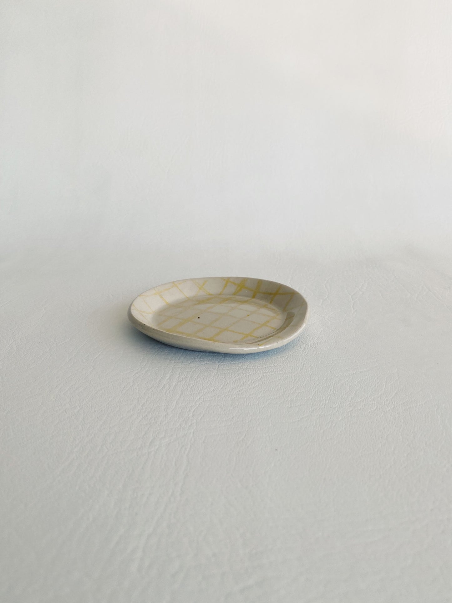 Spoon Rest - Yellow Grid