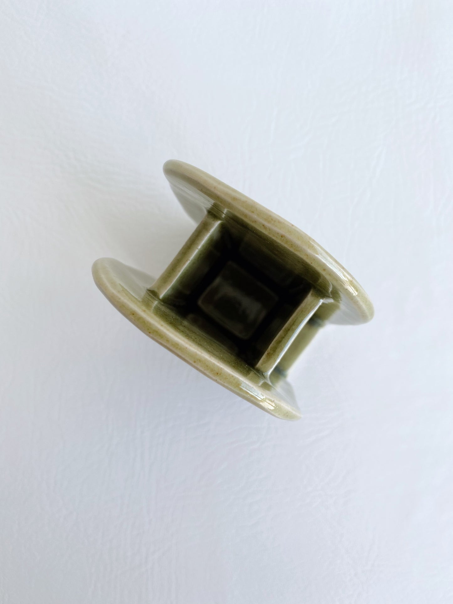 Slab Single Bud Vase - Green