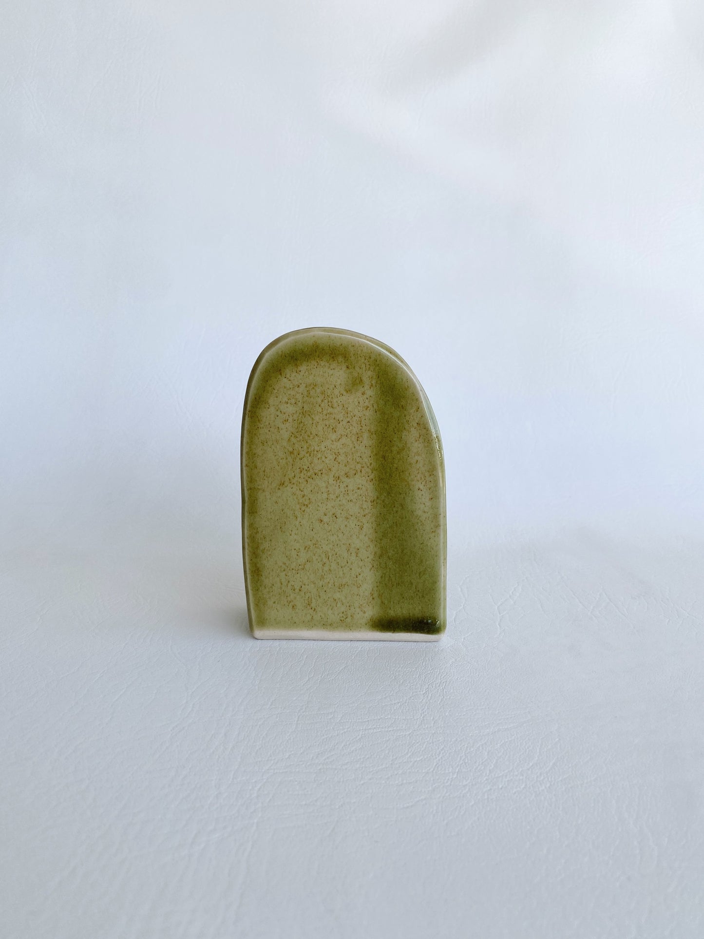Slab Single Bud Vase - Green