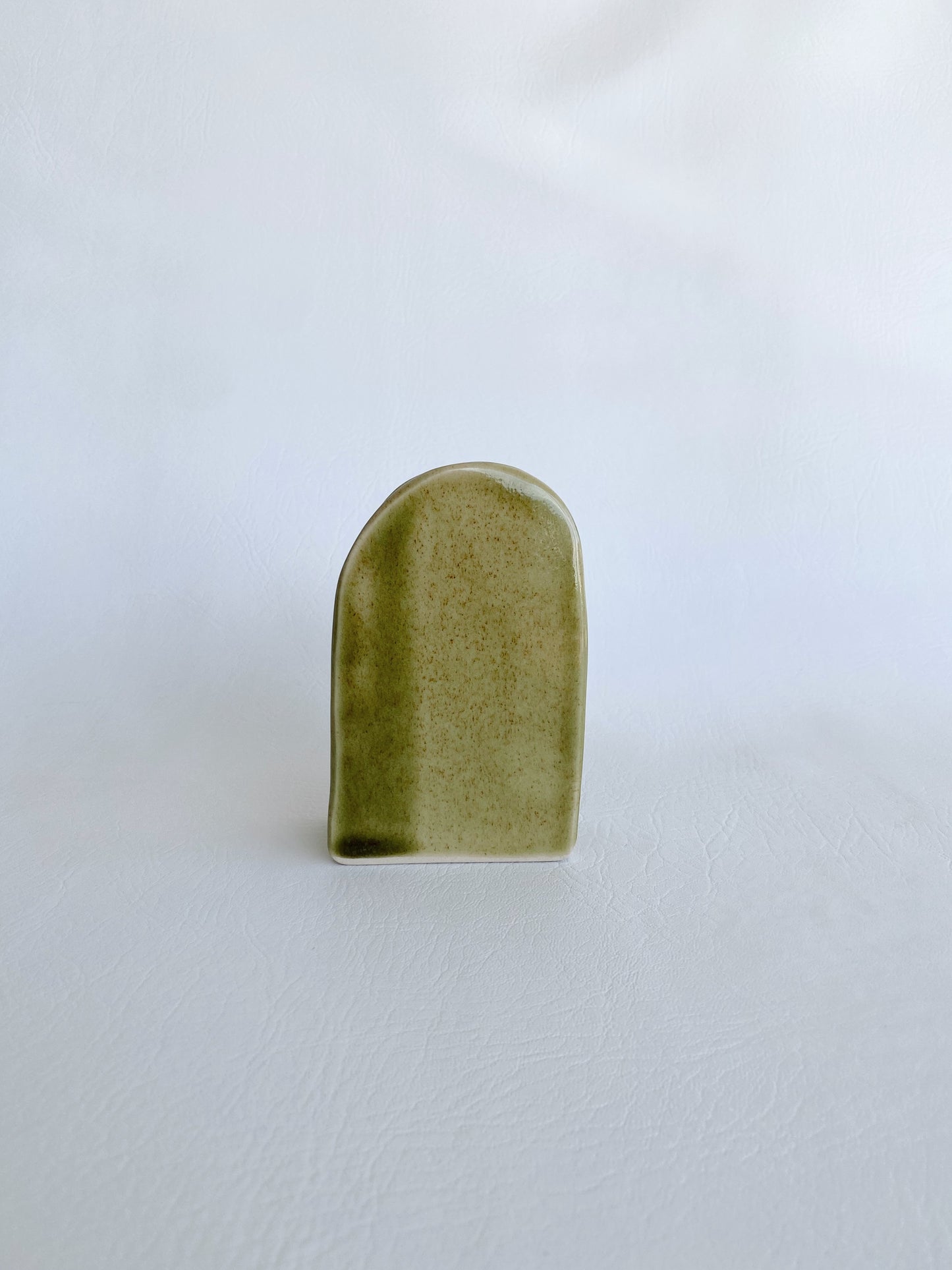 Slab Single Bud Vase - Green