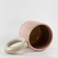 Tricolor Mug - White, Pink, Brown