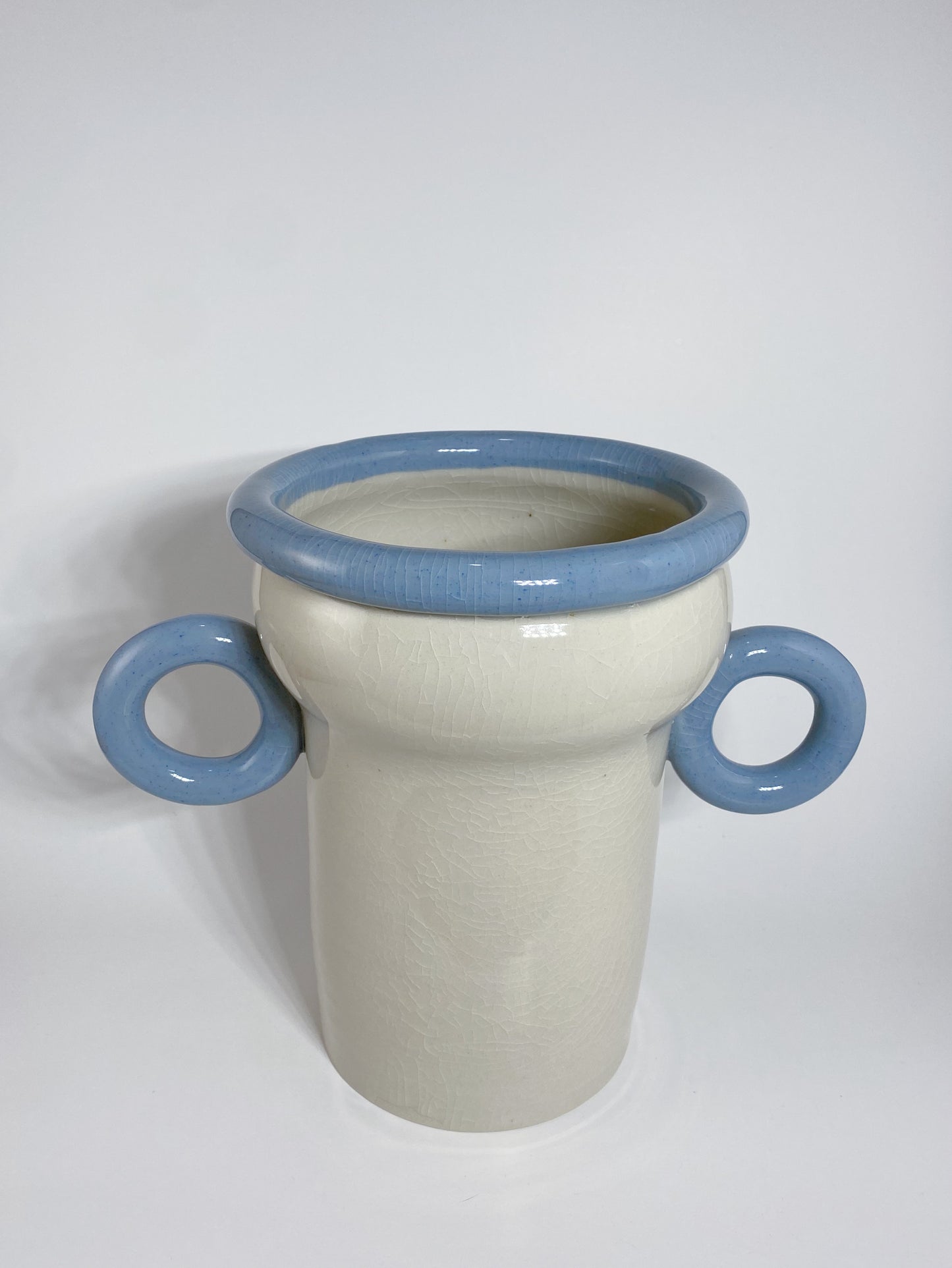 Blue Trimmed Vase