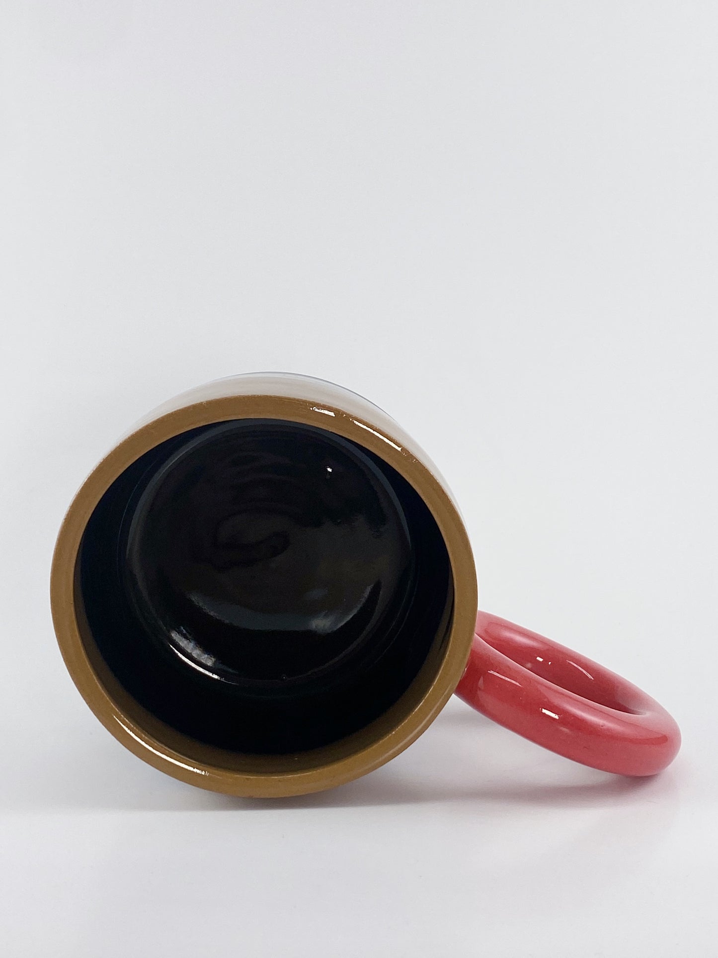 Tricolor Mug - Red, Brown, Black