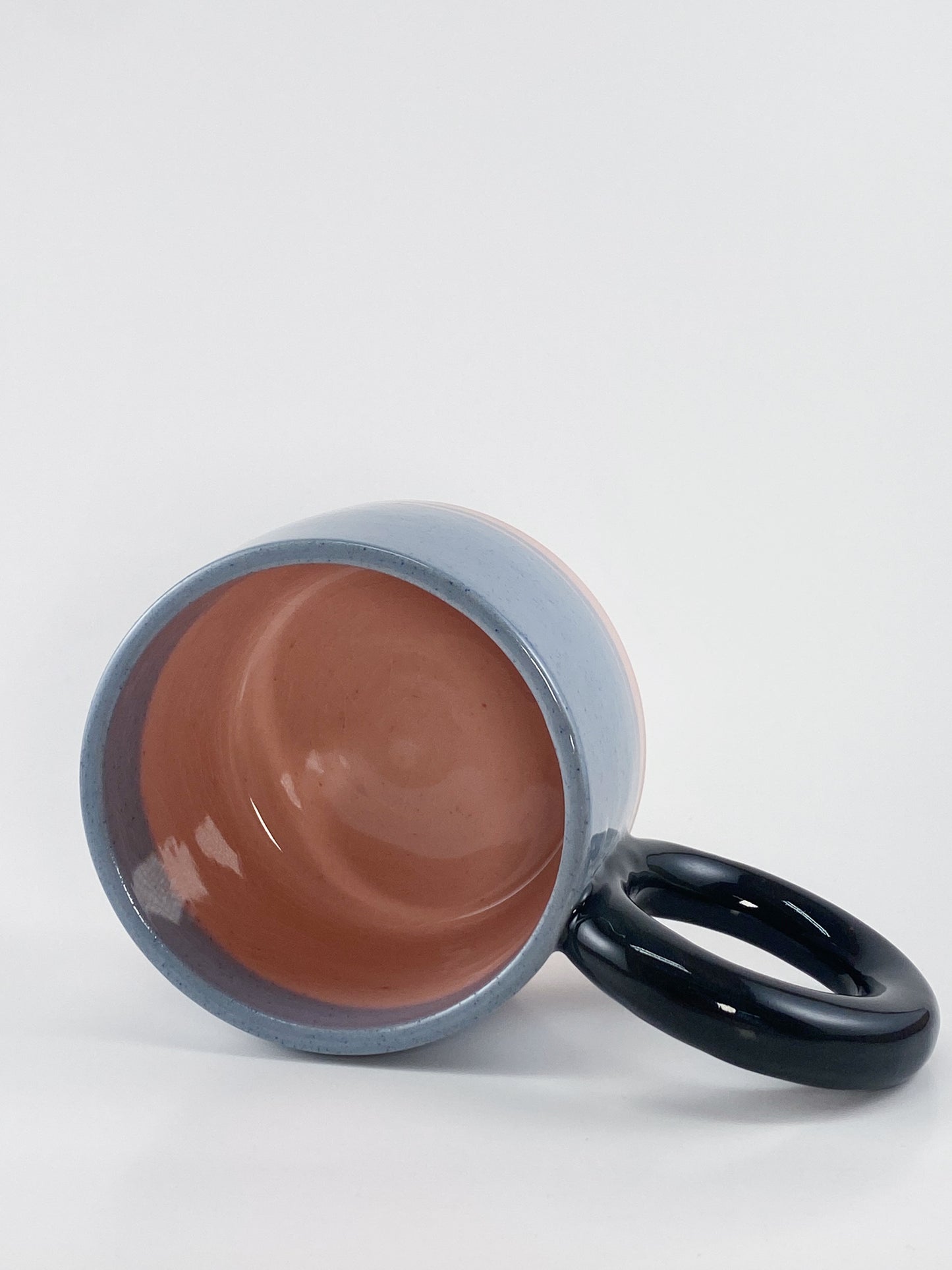 Tricolor Mug - Black, Blue, Pink