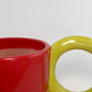 Tricolor Mug - Yellow, Red, Pink