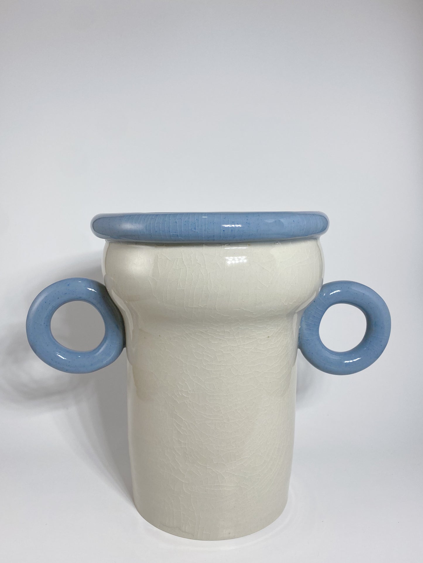 Blue Trimmed Vase