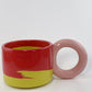Tricolor Mug - Pink, Red, Yellow