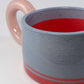 Tricolor Mug - Pink, Blue, Red
