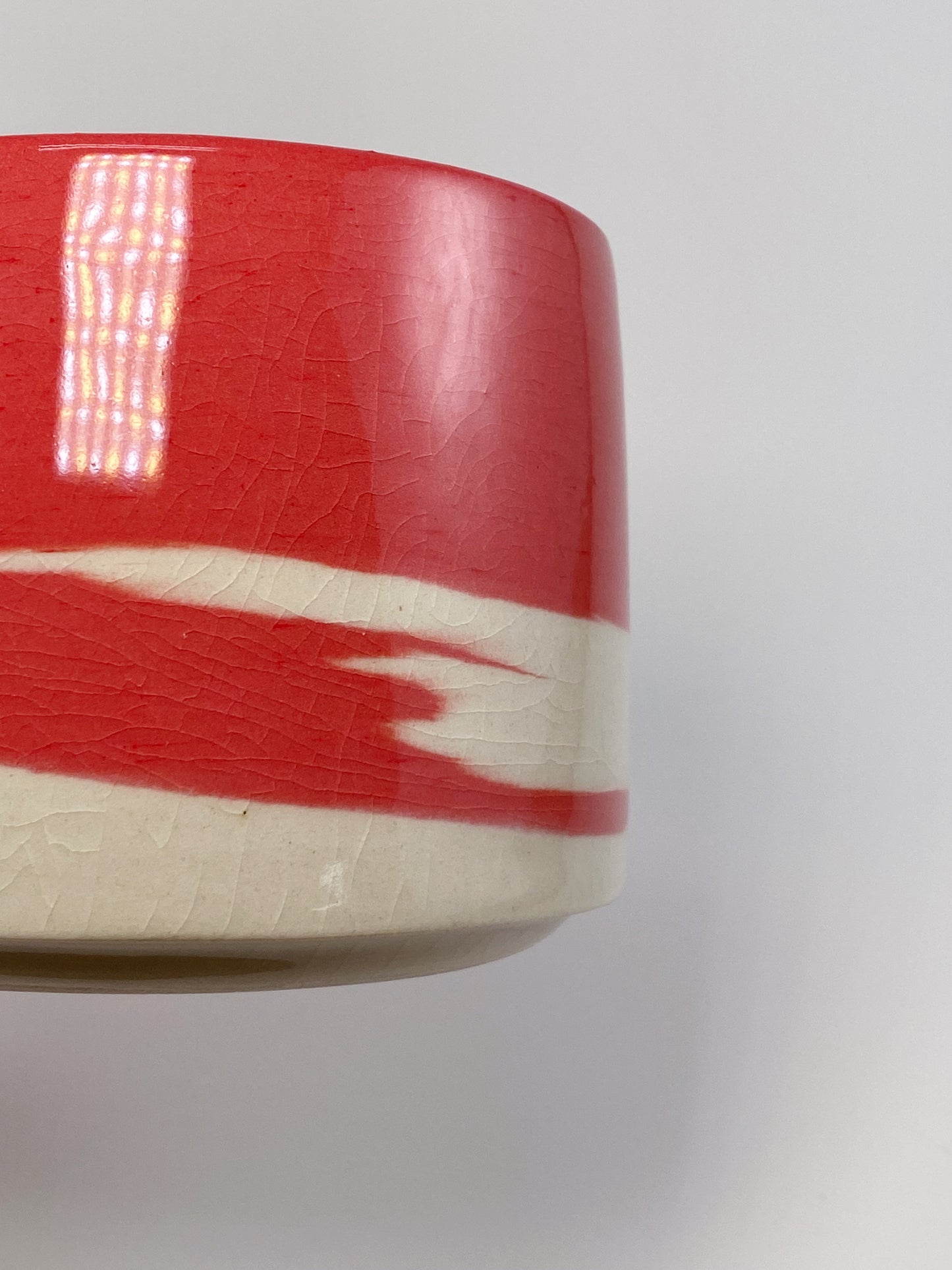 Tricolor Mug - Brown, Red, White