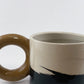 Tricolor Mug - Brown, White, Black