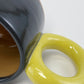 Tricolor Mug - Yellow, Black, Brown