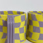 Lavender & Yellow Checkered Mug