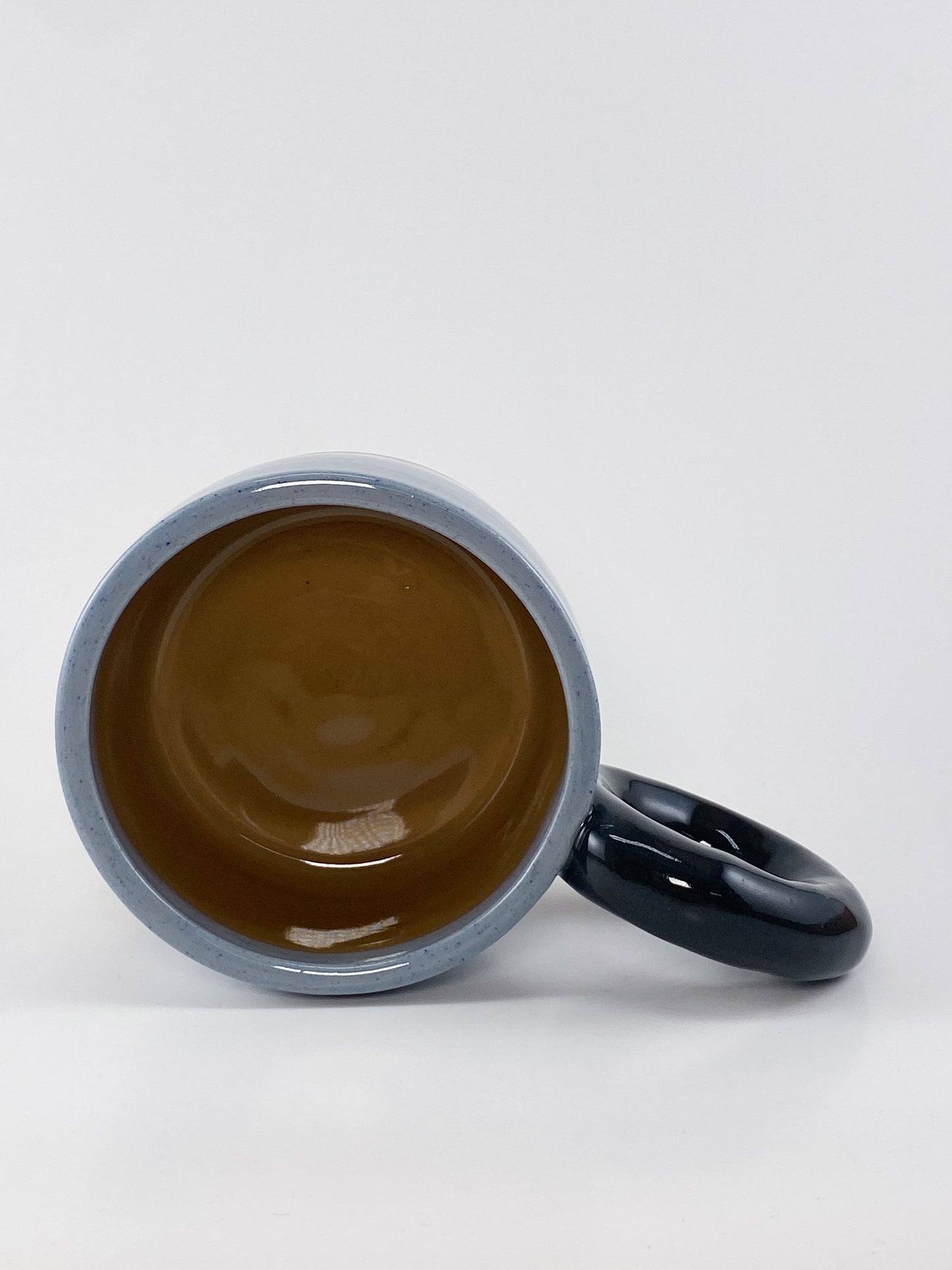 Tricolor Mug - Black, Blue, Brown
