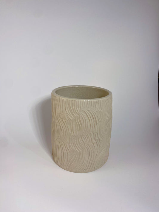 Unglazed Serif Vase