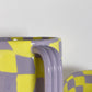 Lavender & Yellow Checkered Mug