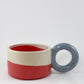 Tricolor Mug - Blue, White, Red