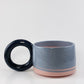 Tricolor Mug - Black, Blue, Pink