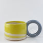 Tricolor Mug - Blue, Yellow, White