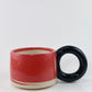 Tricolor Mug - Black, Red, White