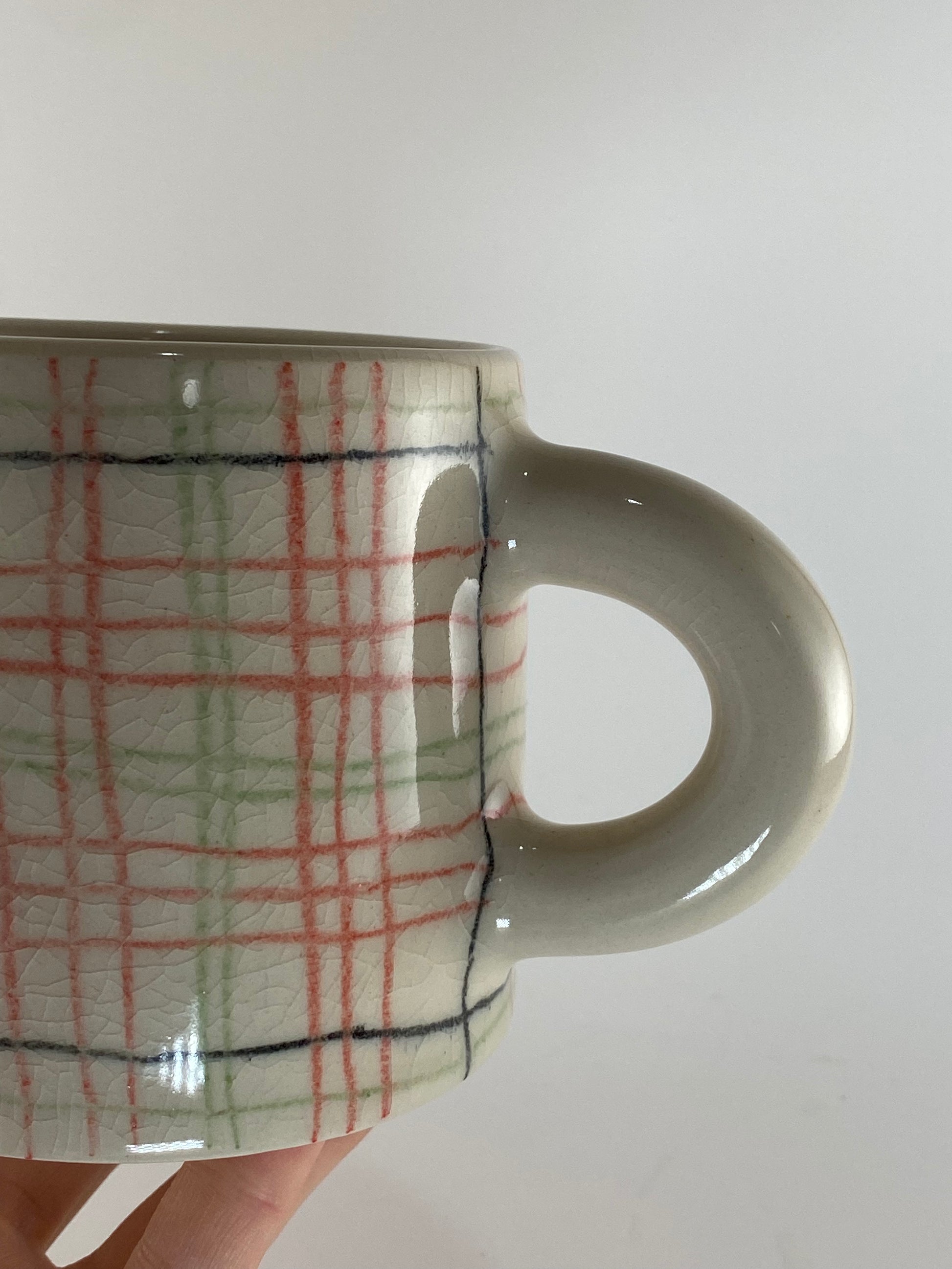 Plaid Mug - – Grid Soft hmarieceramics
