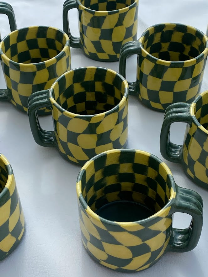 Bison Checkered Mug