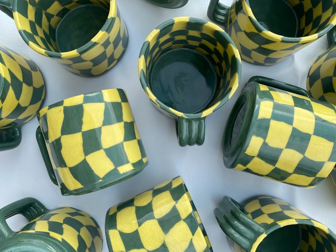 Bison Checkered Mug