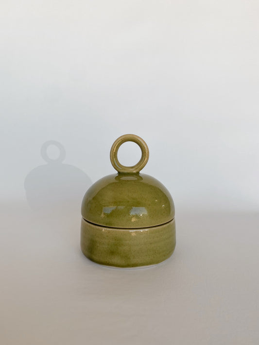 Circle Green Jar