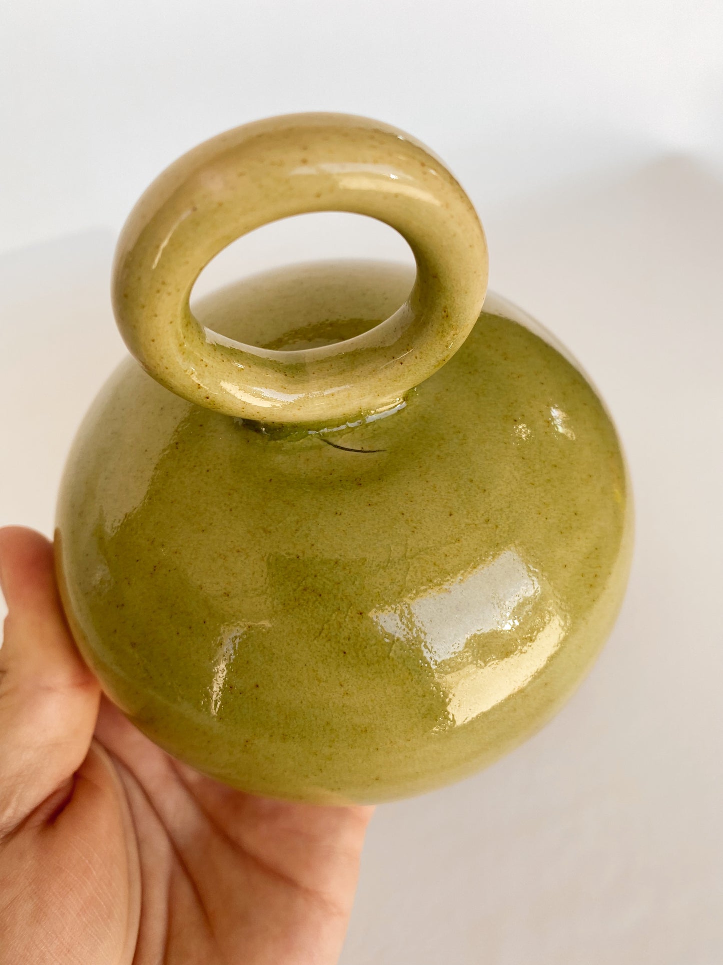 Circle Green Jar